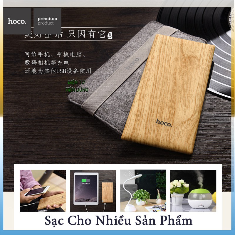 SẠC DỰ PHÒNG HOCO B10 VỚI PI DỰ PHÒNG DUNG LƯỢNG 7000mAh Tặng kèm Bao Đựng