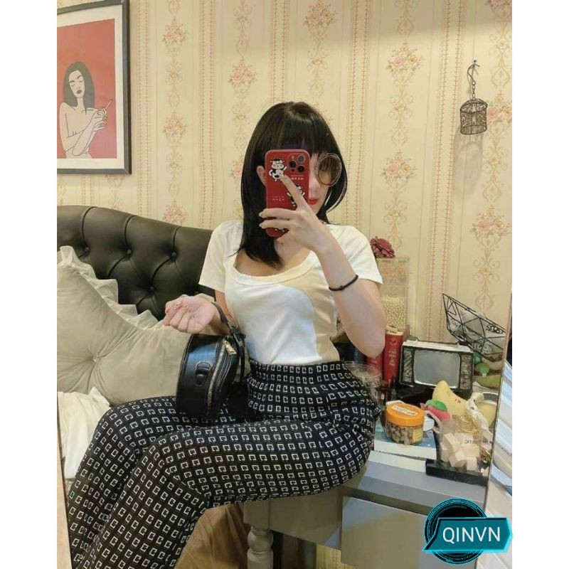 [Mã FAMAYWA giảm 10K đơn 50K] Áo thun cổ chữ U form ôm ngắn tay chất đẹp hàng vnxk | BigBuy360 - bigbuy360.vn