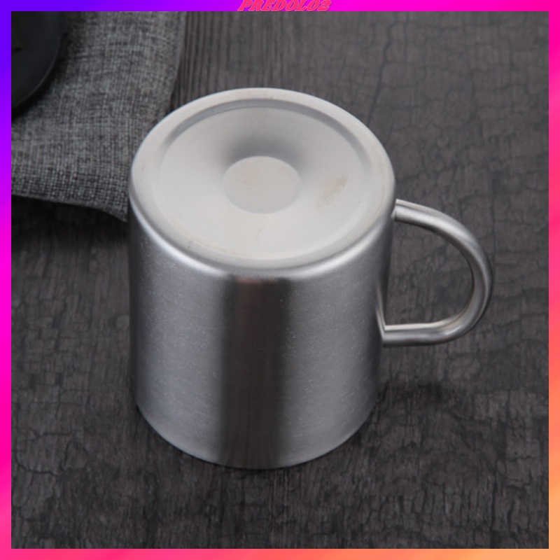 Cốc cách nhiệt inox hai lớp 220ml uống trà nước giải khát