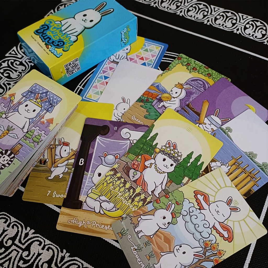 [BÀI LỚN] Bộ bài tarot Chubby Bun Rabbit Tarotcards size 7x12cm 79 lá