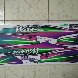 Bộ tem Wave Thái 100 màu đen đời 98 new