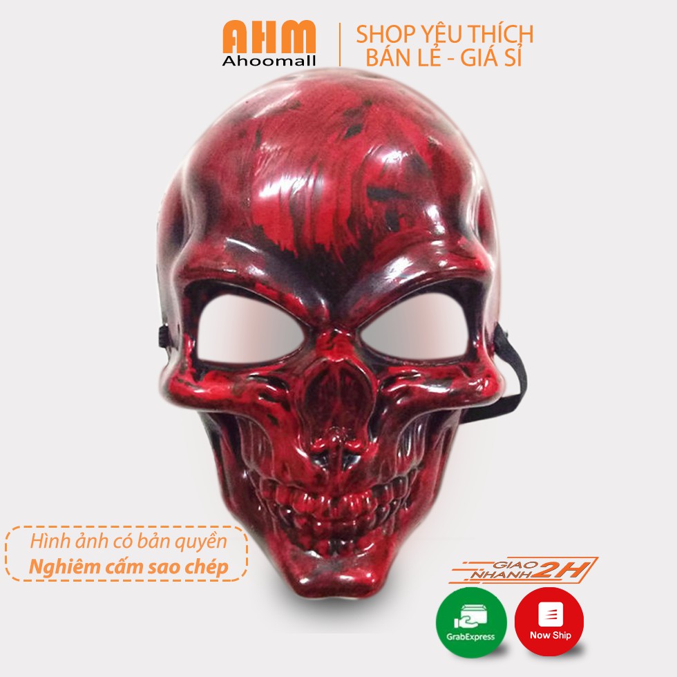 Mặt nạ hóa trang halloween hình đầu lâu A035