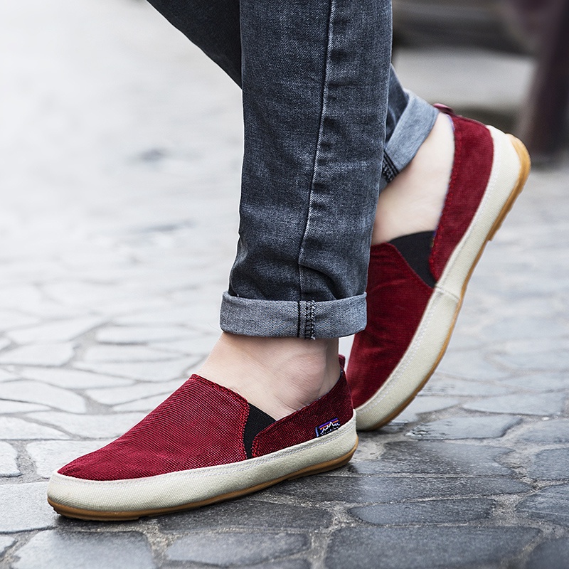 Slip pada Giày Lười canvas Thời Trang Cho Nam