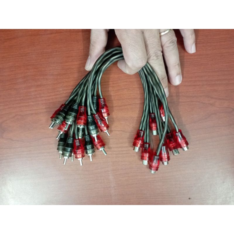 Dây av chia loa sub ô tô, dây av để nối âm ly trên ô tô