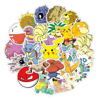 Bộ 50 Sticker Pokemon Dán Trang Trí