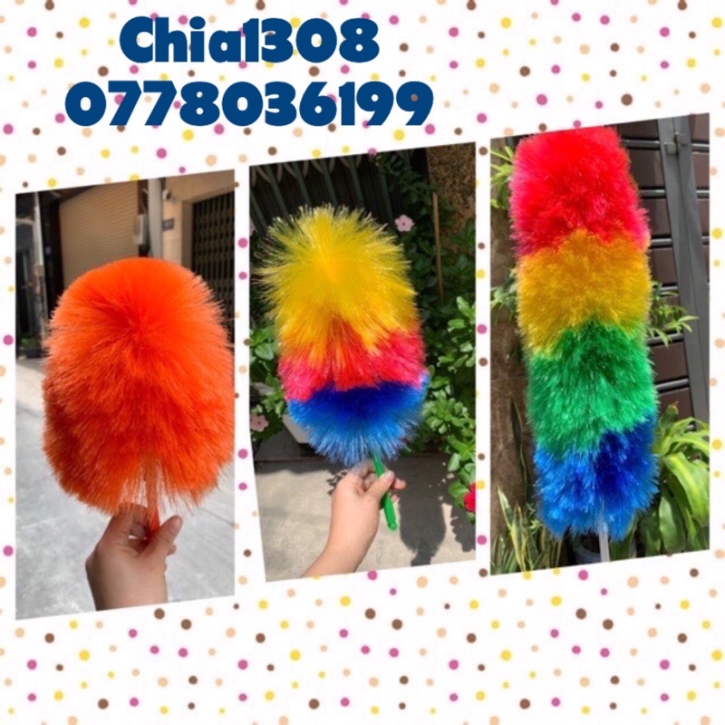 CHỔI NHỰA PHỦI BỤI ĐỦ KÍCH THƯỚC (NHỎ/ TRUNG / ĐẠI )( sỉ ib)