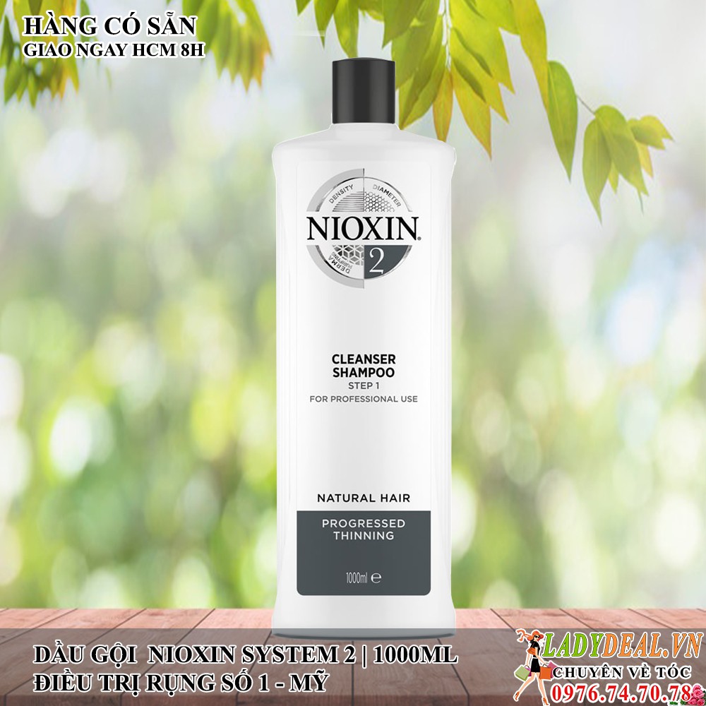 NIOXIN 2 | Dầu Gội Giảm Rụng Tóc Nioxin Số 2 - 1000ML