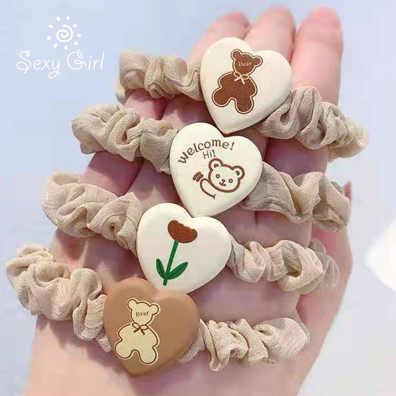 Dây buộc tóc hình gấu đáng yêu kiểu Hàn thời trang dành cho nữ