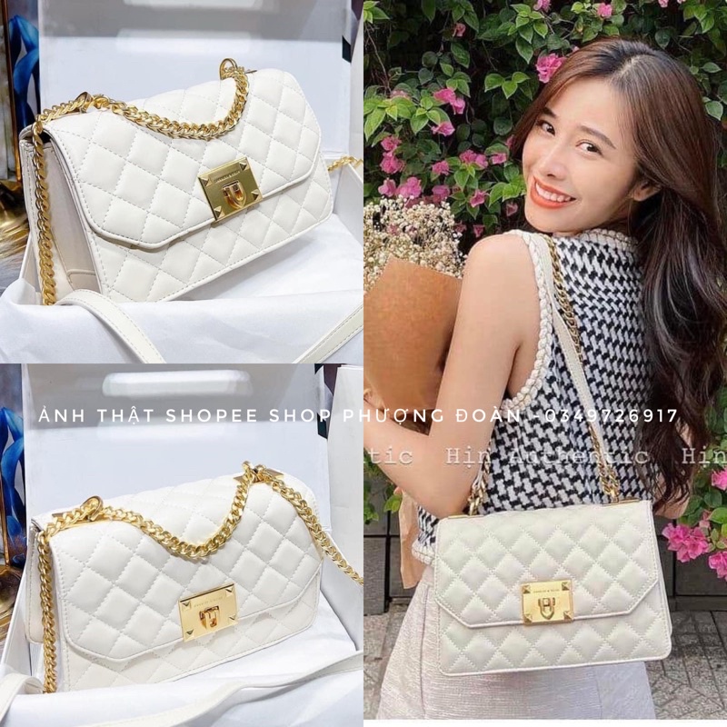 Túi C.K khoá Vuông Ô trám mẫu mới 2022 size 23cm