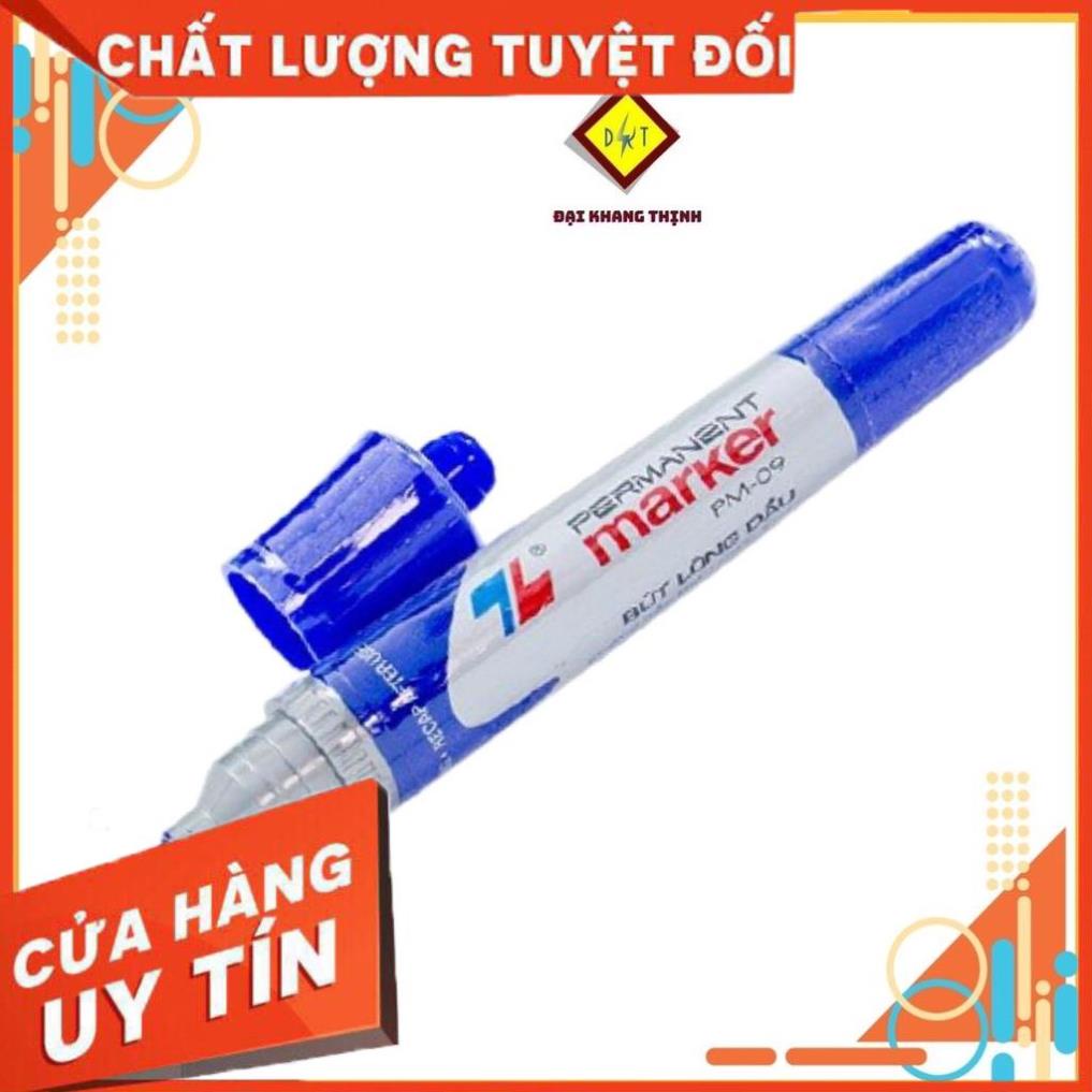 Bút lông dầu 2 đầu Thiên Long PM 09 viết lông dầu đủ 3 màu XANH ĐỎ ĐEN CAM KẾT CHÍNH HÃNG