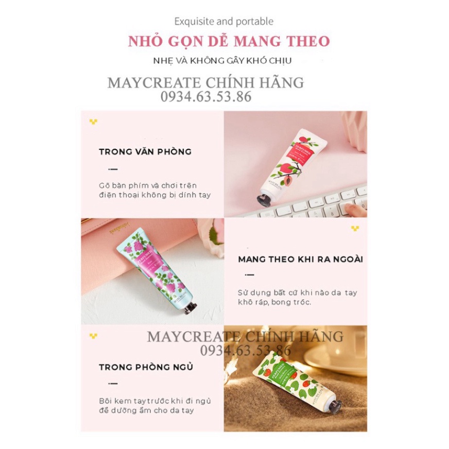 Kem Dưỡng Da Tay Maycreate Chính Hãng Hand Cream Hàng Nội Địa Trung MKDT1