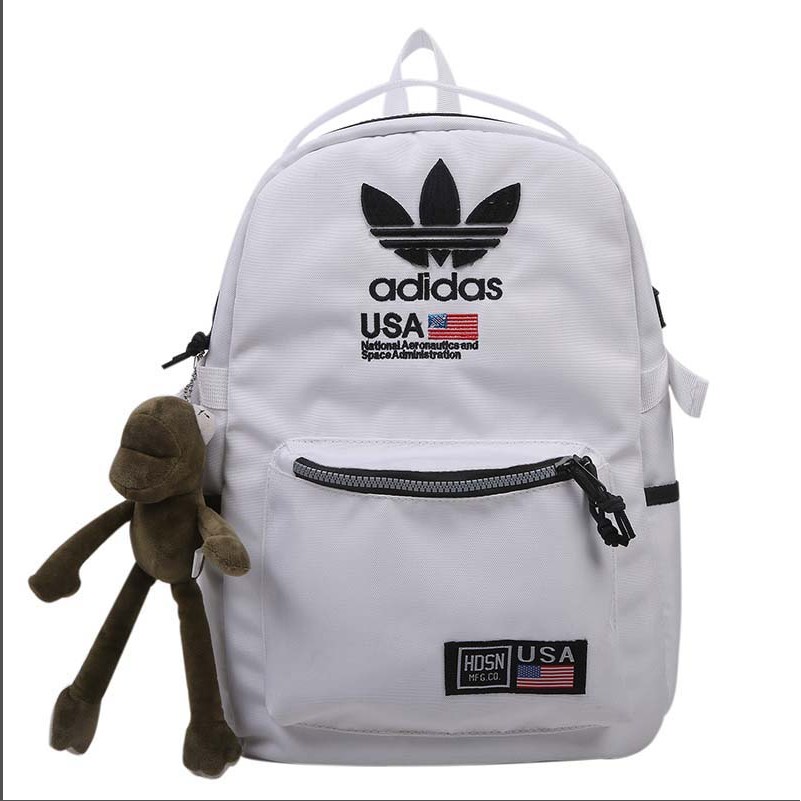 ADIDAS Balo Ulzzang Nữ Nam Loại To Thời Trang, Ba Lô Nữ Nam Đi Học, Đi Du Lịch Phụ kiện ếch miễn phí