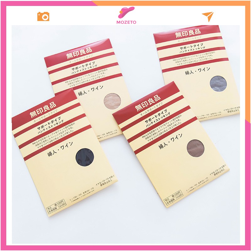 Quần tất MUJI xuất Nhật siêu Mềm Mịn, Mỏng Dai; T17 - MOZETO