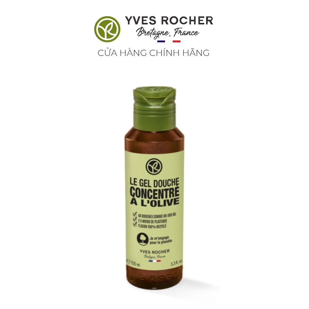 Gel tắm cô đặc hương Olive Yves Rocher Concentrated Shower Gel 100ml