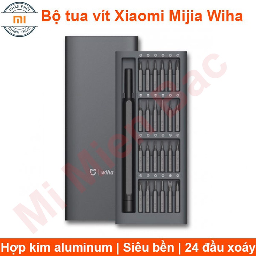 BỘ TUA VÍT XIAOMI MIJIA WIHA, Bộ Tua Vít Đa Năng 24 Đầu Siêu Cứng Có Nam Châm - Chính Hãng Xiaomi