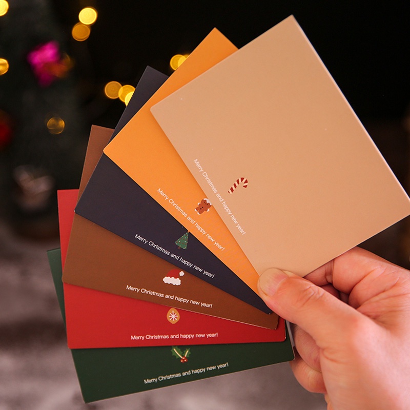 Set 6 thiệp giáng sinh mini dễ thương