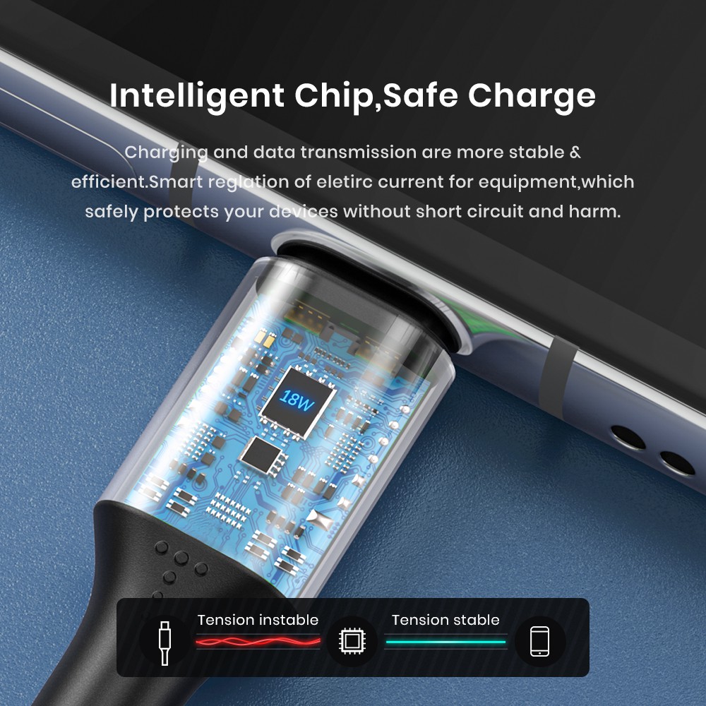 Cáp Sạc Nhanh USB Type C TOPK AN10 3A QC3.0 Dài 1M