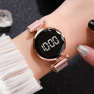 Đồng hồ điện tử nữ Kasigi LED / đồng hồ nữ thép không gỉ chất lượng cao, màn hình LED hiển thị thời gian điện tử / giá rẻ