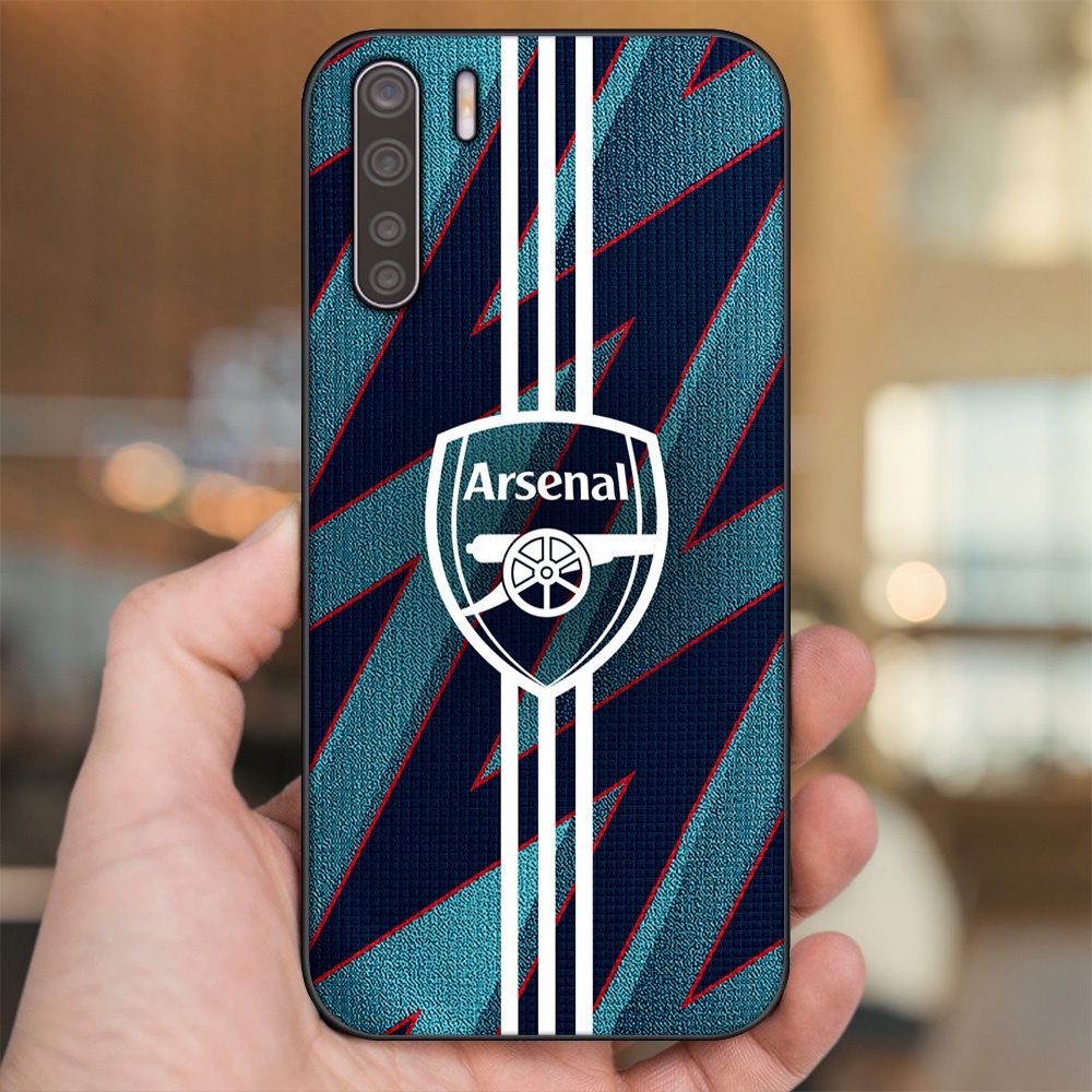 Ốp lưng Oppo A91, Reno 3 viền đen in hình Arsenal FC