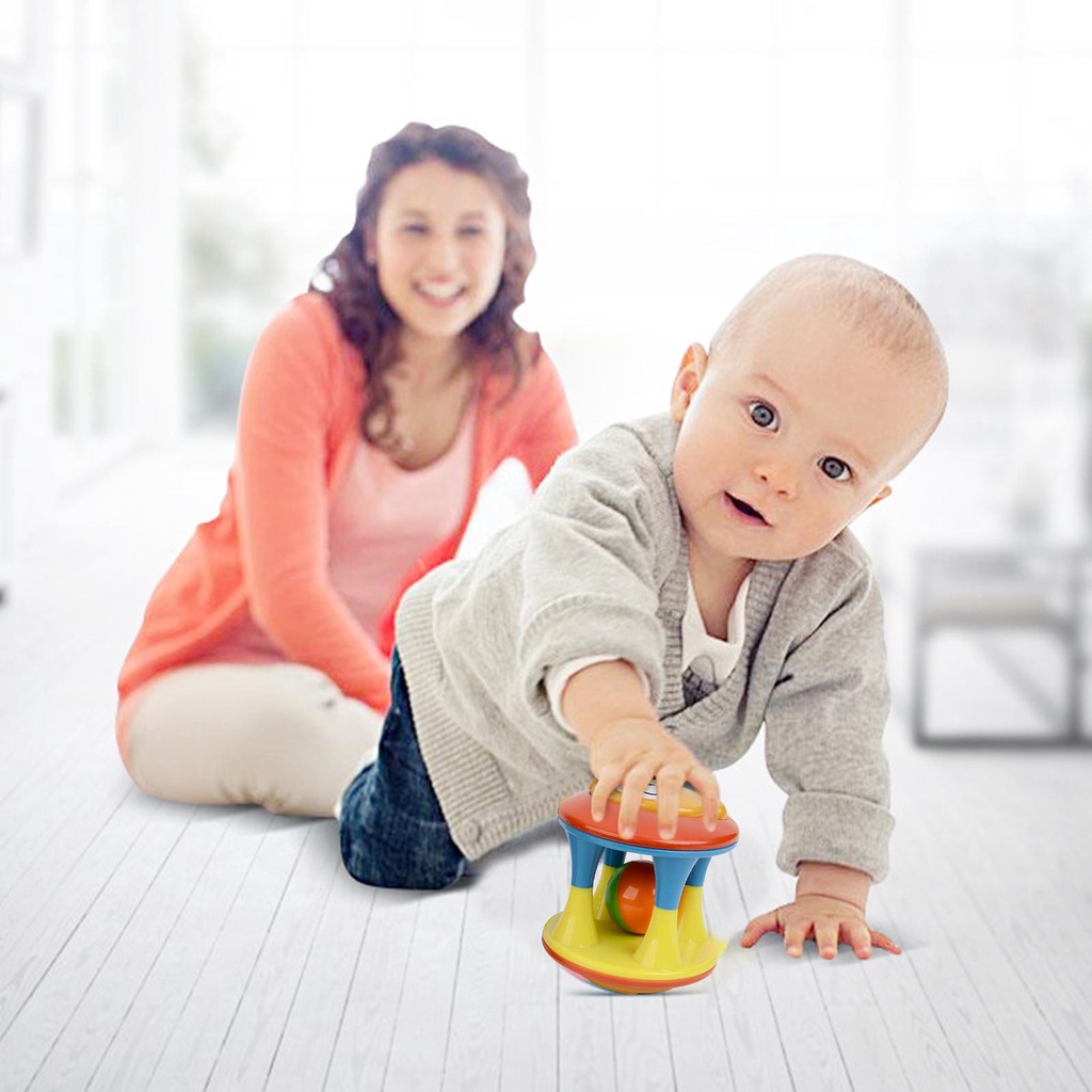 Bóng Lục Lạc Đồ Chơi Cầm Tay Cho Bé 0-6 Tháng Tuổi