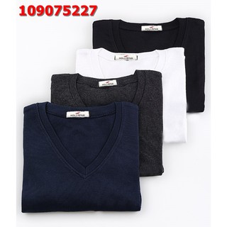 Áo thun nam body cổ tim
