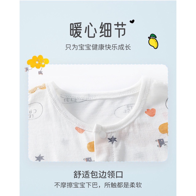 Bộ Đồ Liền Thân Cúc Giữa Cho Bé Trai Bé Gái Sơ Sinh 𝟐𝟔𝐁𝐃𝐃𝐔