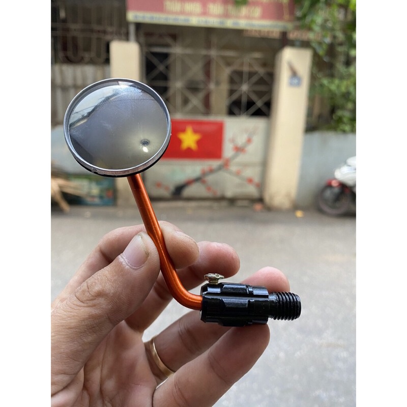 Gương Xe Máy thân vỏ nhôm CNC Đường kính 3mm