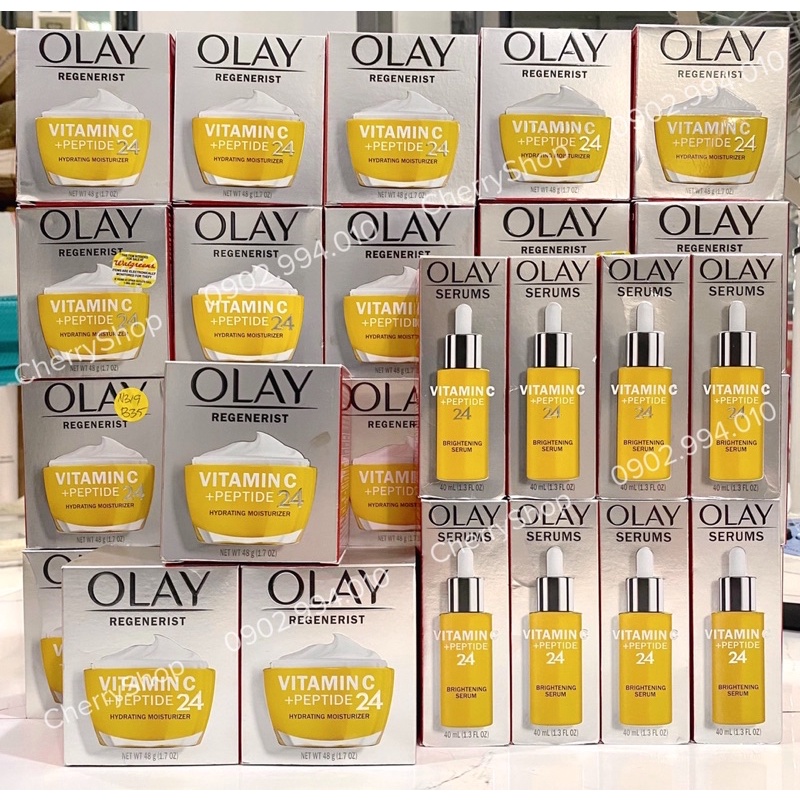 Kem Làm Trắng Da Olay Vitamin C Peptide 24 Hydrating Moisturizer