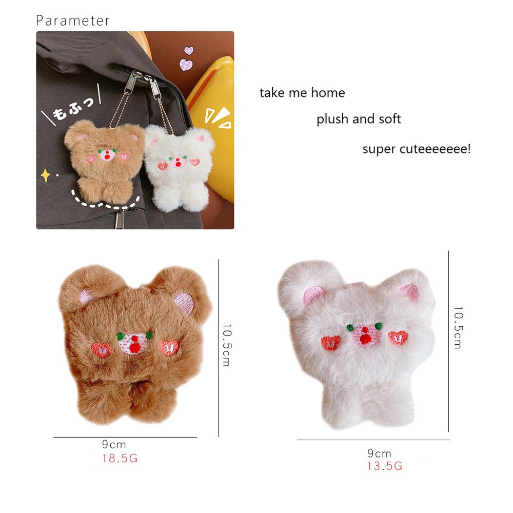 Móc Khóa Hình Chú Gấu Nhồi Bông Dễ Thương