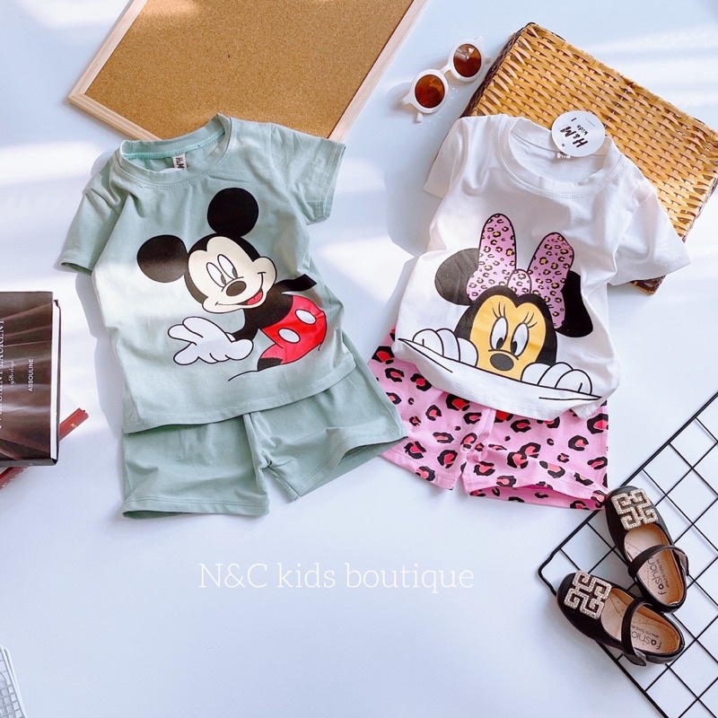 Bộ cộc tay mickey cho bé