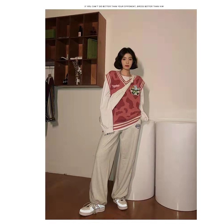 Áo len không tay cổ chữ v dáng rộng thời trang dành cho nữ | BigBuy360 - bigbuy360.vn