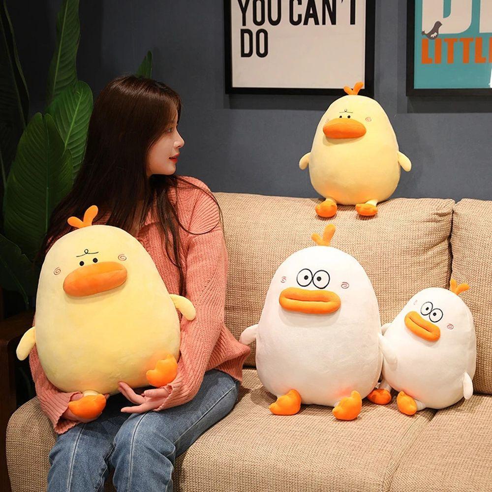 Thú Nhồi Bông Hình Chú Vịt Hoạt Hình Dễ Thương Trang Trí Ghế Sofa