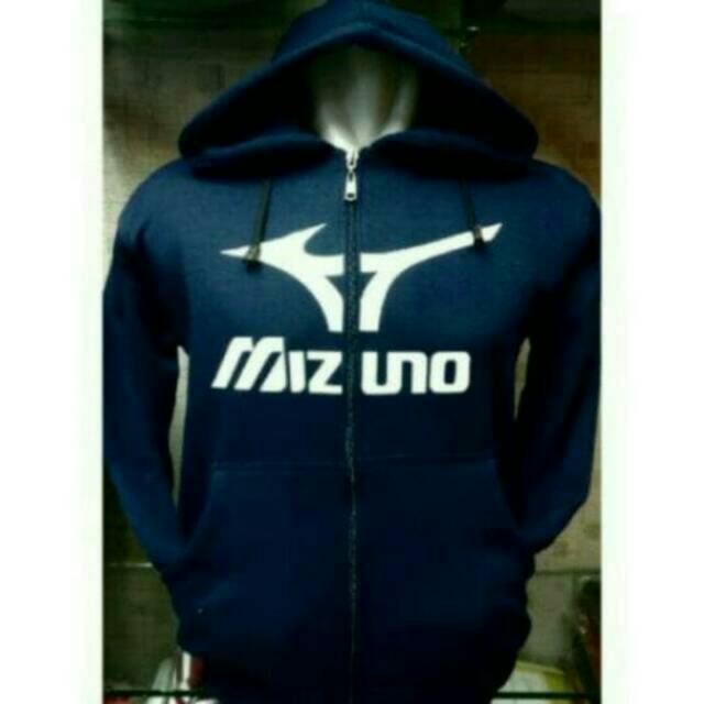 MIZUNO Áo Khoác Hoodie Phối Khoá Kéo