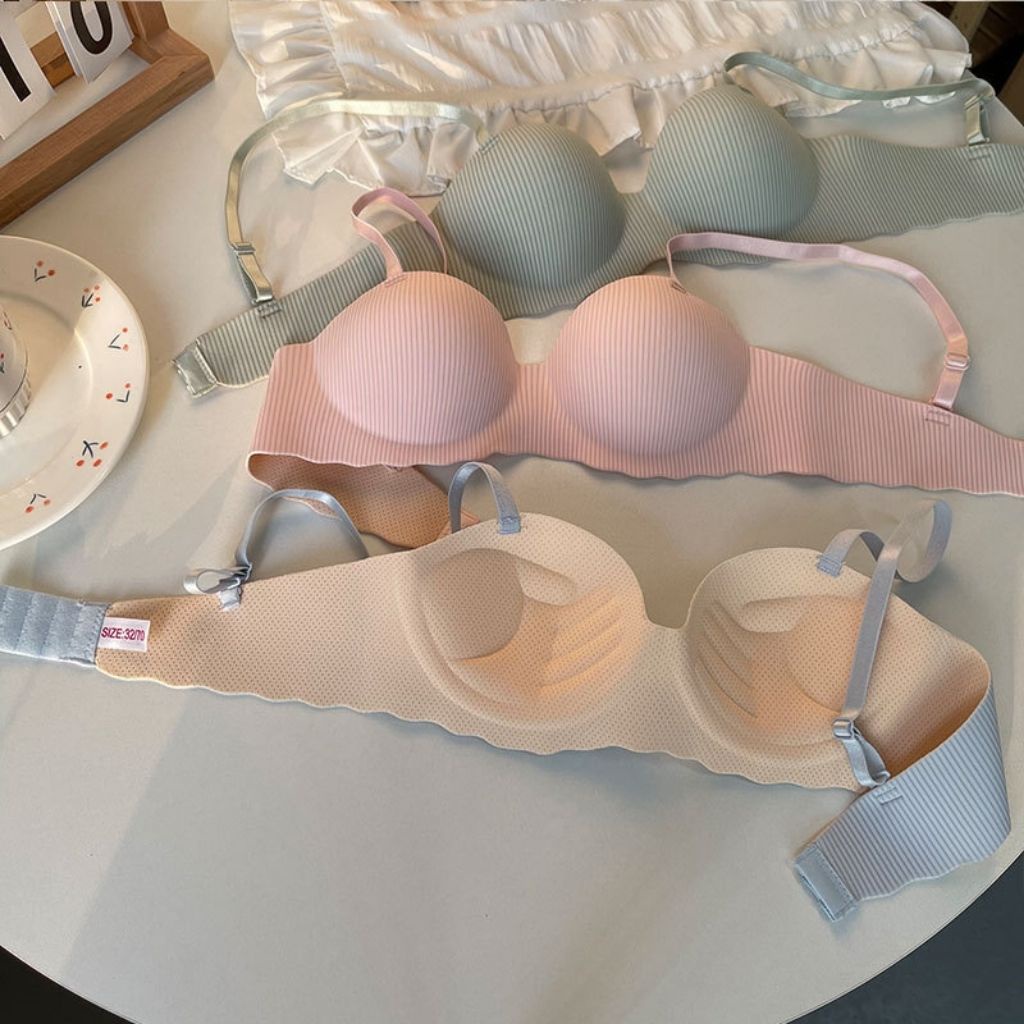 Áo ngực nữ đúc su không gọng mềm mại thoáng mát, Áo lót không dây đệm mút bàn tay nâng ngực sexy gợi cảm  A5277