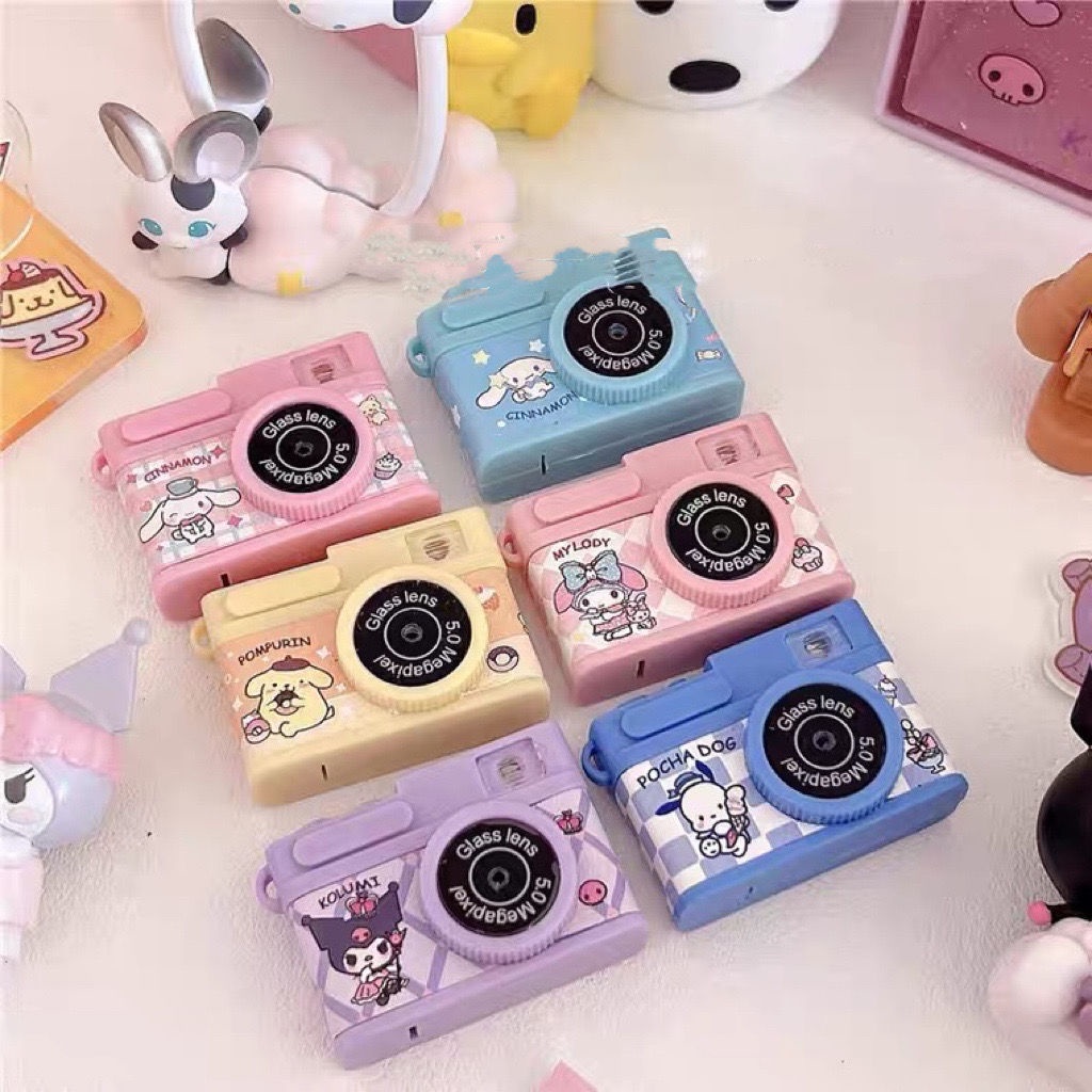 Móc Khóa Hình Máy Ảnh Sanrio Tai To Phát Quang Độc Đáo