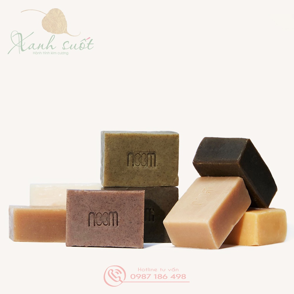 [Noom] Xà Bông Đa Dụng Vị Rau Củ Thảo Mộc- Rửa Mặt, Tắm Giặt, An Toàn Cho Bé &amp; Cả Gia Đình- Refine Oil Soap [Xanh Suốt]