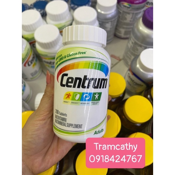 centrum adults 200 viên bổ tổng hợp cho nam nữ dứoi 50 tuổi