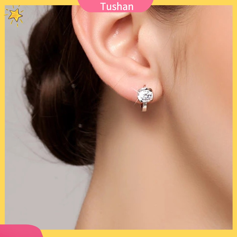 Bông tai đính đá zirconia thời trang cho nữ