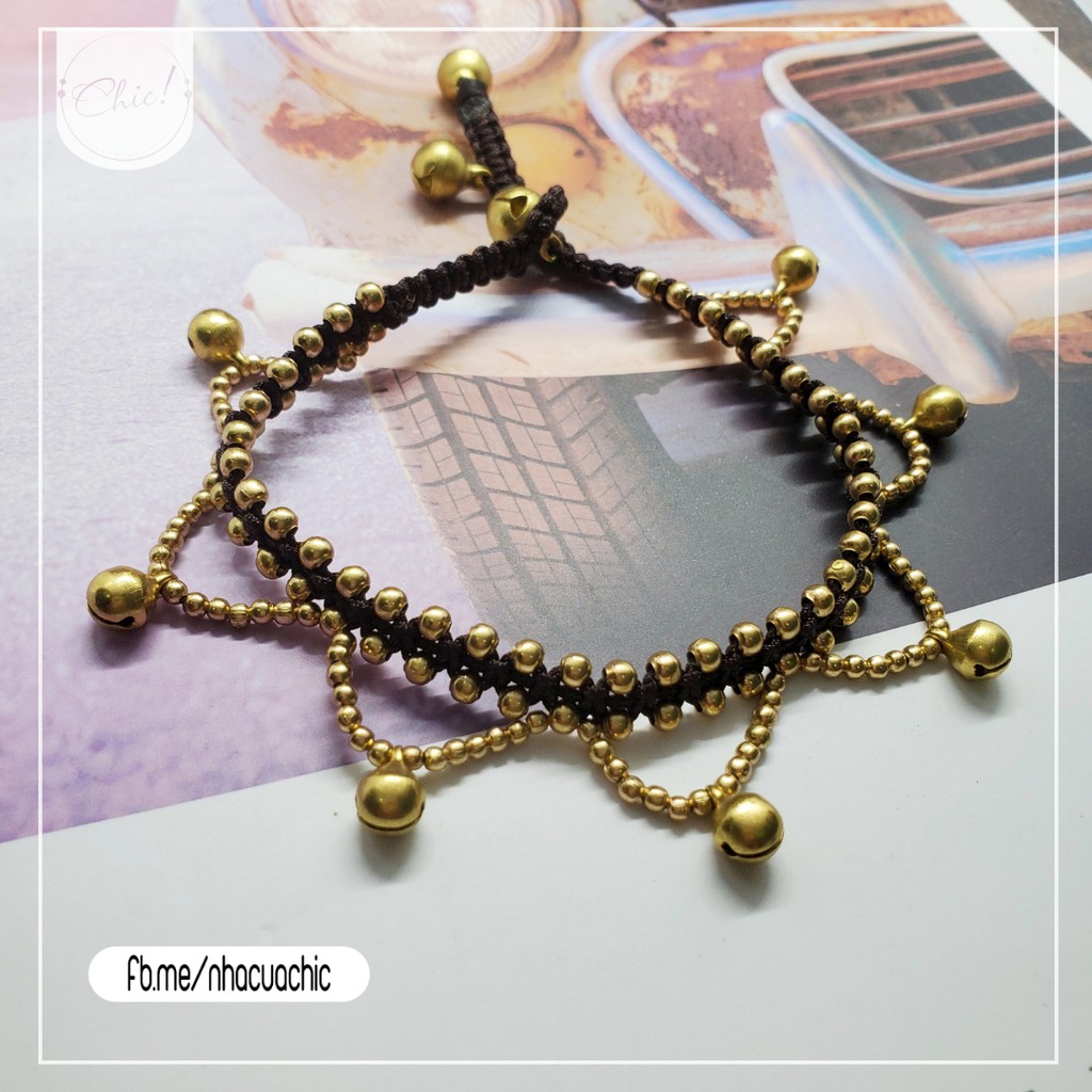 Lani Anklet - Lắc chân Boho chuông đồng
