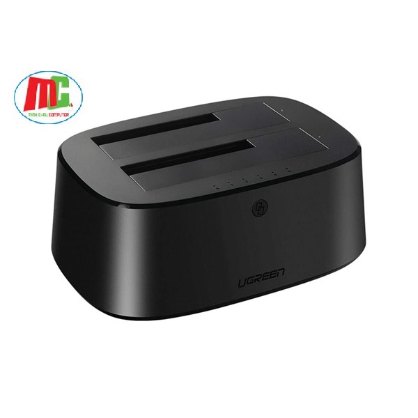 Đế cắm ổ cứng đôi chuẩn 3.0 Ugreen 50857 - Dock ổ cứng 2,5&quot; và 3,5&quot; - Hàng Chính Hãng