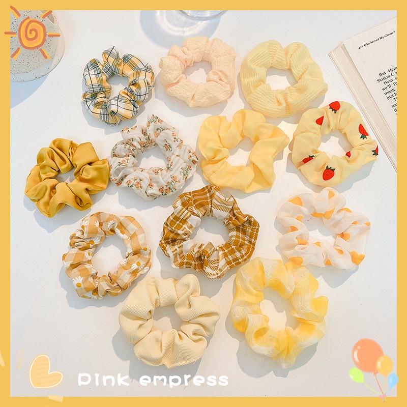 Cột Tóc Scrunchies Caro Đẹp - Dây Buộc Tóc Scrunchie Set Dễ Thương Giá Rẻ (Có Bán Sỉ)