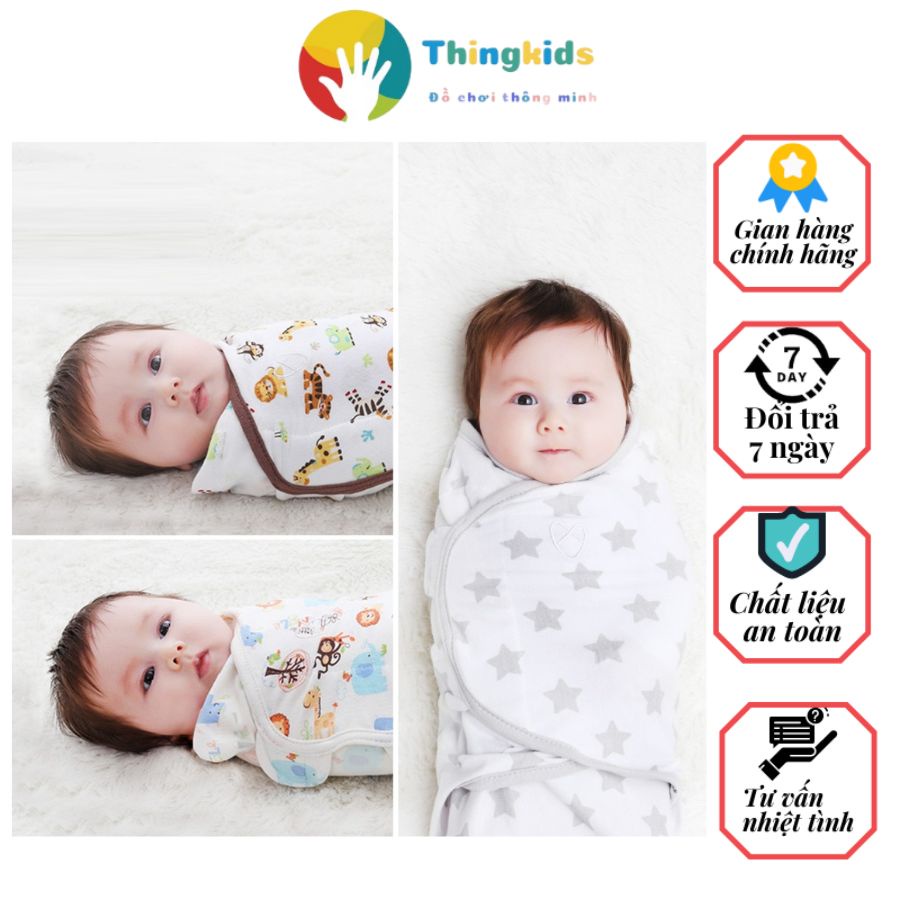 Khăn ủ kén cho bé sơ sinh SwaddleMe chống giật mình - Thingkids