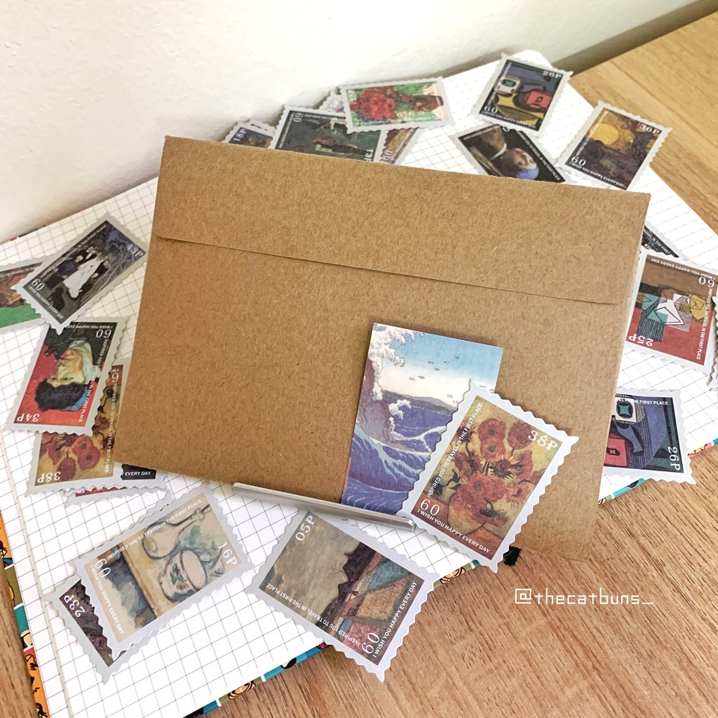 Set 5 bao thư/Phong bì giấy kraft khổ A6