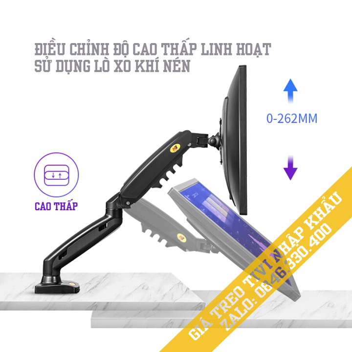 Giá treo màn hình - Giá treo hai màn hình F160 17 - 27 inch / Model mới 2020