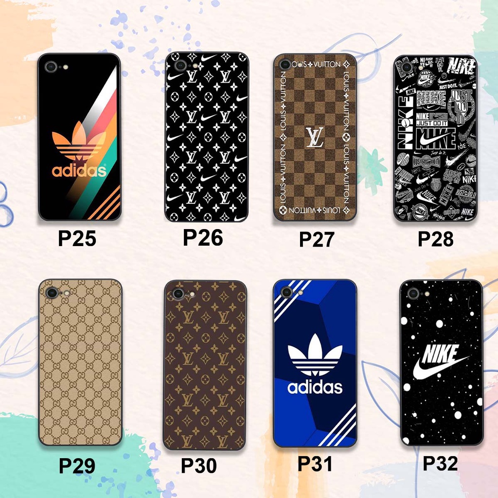 Ốp lưng điện thoại iphone 5 / 5s / 5 se / 6 / 6s / 6 plus / 6s plus in hình thương hiệu LV, GUCI, NIK.E và adidas