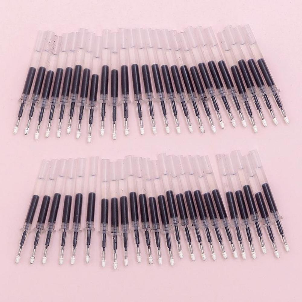 Set 05 Ruột ngắn 5cm mực gel 0.38mm Pison màu đen – RB001 - 1 bộ