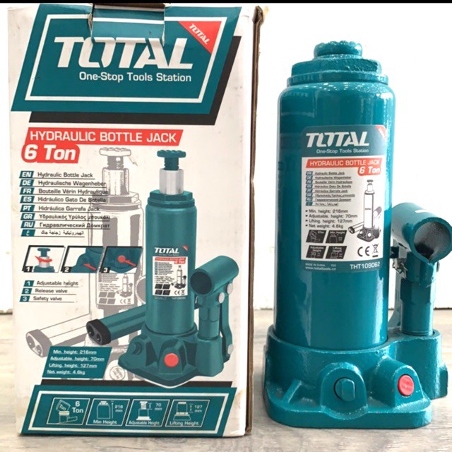 6 tấn Con đội thủy lực THT109062 kích đội 6 tấn TOTAL
