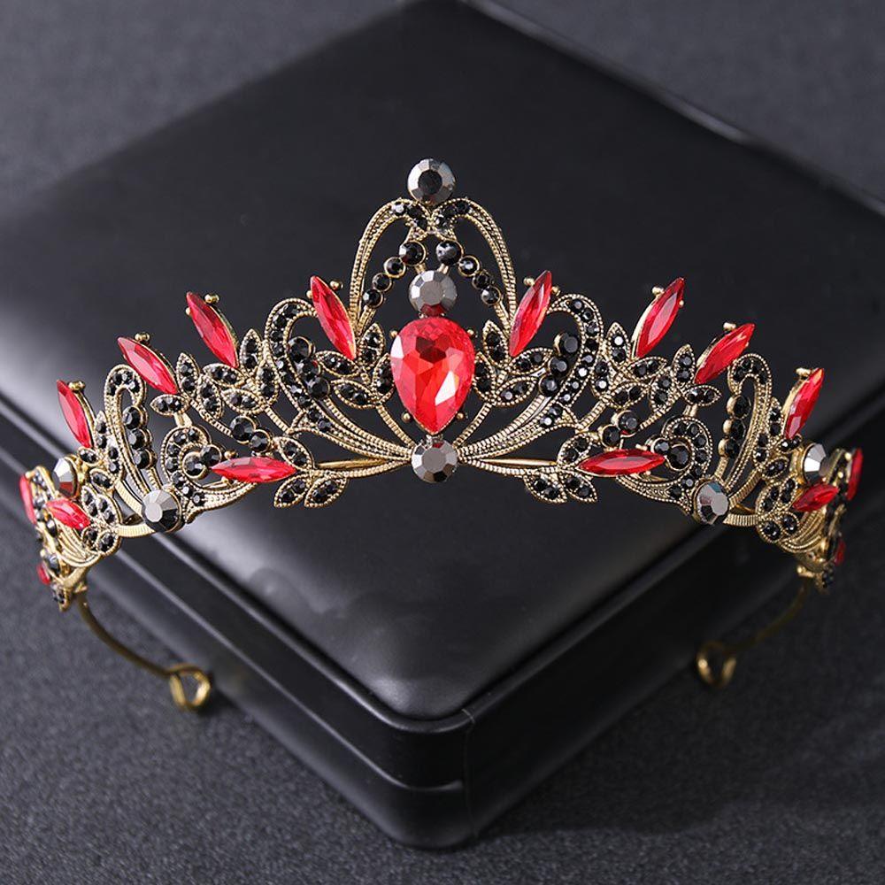 IVORY Băng Đô Cài Tóc Hình Vương Miện Phong Cách Baroque Cho Nữ