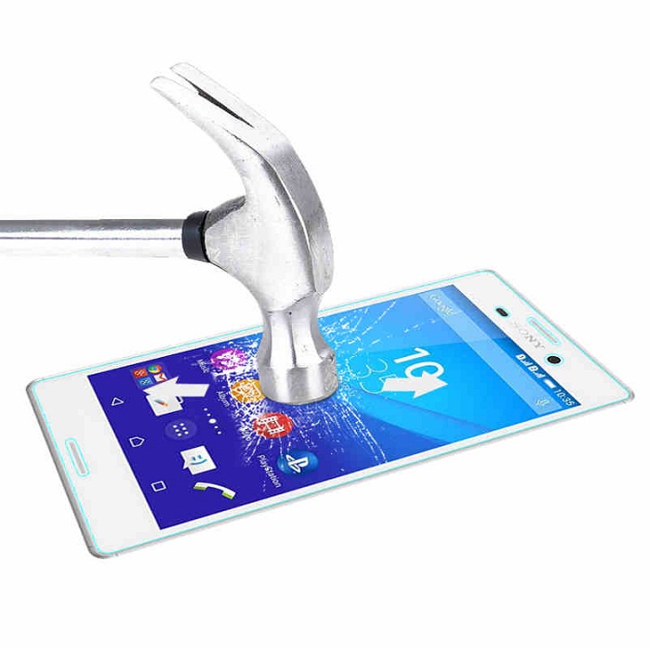 Miếng dán kính cường lực cho Sony Xperia M4 trong suốt siêu mỏng 0.3mm hiệu HBO
