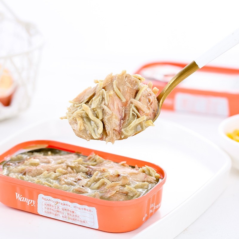 Pate Wanpy Lon Thiếc Dinh Dưỡng Cao Tăng Nọng Cá Ngừ,Tôm,Cua,Cá Hồi